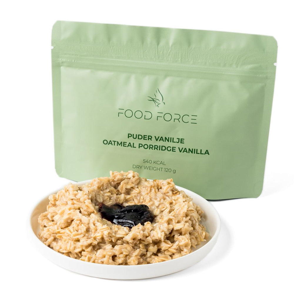 Food Force Oatmeal Porridge Vanilla | Frystorkad mat | Portionsförpackning